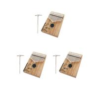 Set di 3 Kalimba a 17 tasti per praticare Kalimba per principianti Musica a 17 tasti Pianoforte Pollice Pianoforti Strumento a mano