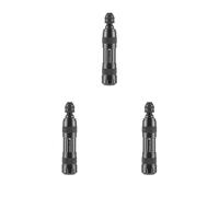 Set di 3 kit di riparazione pneumatici per bici da strada, senza camera d'aria, per riparare una foratura o piatta, nero, 9,5 x 2 x 2 cm