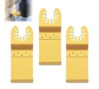 Set di 3 lame da taglio in carburo da 35 mm, utensili da taglio multi materiale per la rimozione di intonaco e mattoni, compatibile con DeWalt, Wolf, Stanley, Worx, Fein, Bosch, Makita
