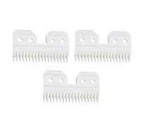 Set di 3 lame da taglio in ceramica a 18 denti, adatte per tagliacapelli Oster Fast Feed
