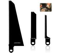 Set di 3 lame per sega alternativa, in acciaio al carbonio, per il taglio di legno, plastica, metallo, lame Scorpion compatibili con FKS890E, KS890ECN, KS890EK, KS890GT, KS880