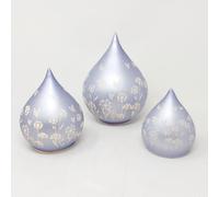 Set Di 3 Lampade Da Tavolo LED FIORI A Goccia 12+ 15 + 21Cm Viola Formano F25 [EEK: G]