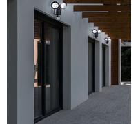 Set Di 3 Lampade LED Solari Da Parete Con Sensore Per Esterni