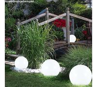 Set Di 3 Lampade Solari LED Da Giardino Design A Sfera