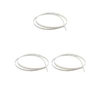 Set di 3 legature in celluloide per chitarra, basso, ukulele, mandolino, colore: bianco perla