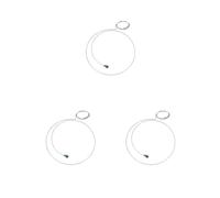 Set di 3 lenti d'ingrandimento con anello in acciaio, comodo supporto per fissaggio a molla per orologiai, strumento per manutenzione monoculare portatile