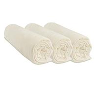 Set di 3 lenzuola da 60 x 120 cm, per letto bambino, culla, lettino da 60 x 120, 100% cotone, ecru | estensibile e traspirante, sonno sano | marchio Easy Dort | certificato Oeko-Tex | Made in Europe