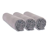 Set di 3 lenzuola da 70 x 140 cm, per lettino da bambino, 70 x 140 cm, 100% cotone biologico, nocciola, estensibile, traspirante, sonno sano, marchio Easy Dort | certificato Oeko-Tex | Qualità,