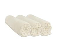 Set di 3 lenzuola per culla, culla, culla, culla, ombrello, 100% cotone, estensibile, morbido e traspirante, marchio Easy Dort, marchio Oeko-Tex | Made in Europe (Ecru, 70 x 160)