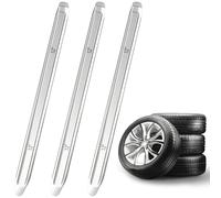 Set di 3 leve per pneumatici, 30 cm, in acciaio ad alta resistenza, leva di montaggio per moto, attrezzi per il montaggio di pneumatici per moto, bicicletta, auto, carrello, scooter elettrico, cambio