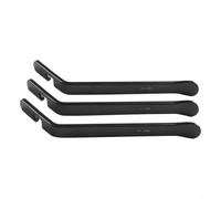 Set di 3 leve per pneumatici in acciaio per biciclette, ideali per un facile cambio e rimozione degli pneumatici (argento)