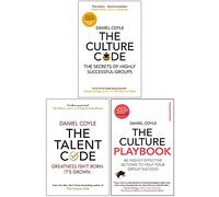 Set di 3 libri della collezione Daniel Coyle (The Culture Code, The Talent Code, The Culture Playbook)