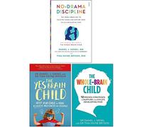 Set di 3 libri della collezione Daniel Siegel (No Drama Discipline, The Yes Brain Child, The Whole Brain Child)
