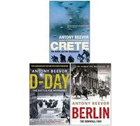 Set di 3 libri di Antony Beevor (Creta La battaglia e la resistenza, D-Day La battaglia per la Normandia, Berlino La caduta)