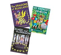 Set di 3 libri in brossura di Ruth Stiles Gannett, illustrati da Ruth Chrisman Gannett include il drago di mio padre, i draghi di Blueland & Elmer e il drago