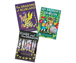 Set di 3 libri in brossura di Ruth Stiles Gannett, illustrati da Ruth Chrisman Gannett include il drago di mio padre, i draghi di Blueland & Elmer e il drago
