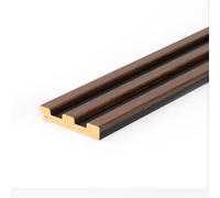 Set di 3 listelli di partenza per pannelli da parete "Dekowa" in rovere marrone nero, 252x8,4x1,5cm