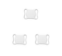 Set di 3 localizzatori GPS per animali domestici, localizzatori di posizione e attività per gatti, animali domestici, bambini, bianco, 45 x 33 mm