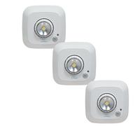 Set di 3 luce di cortesia per armadi con rilevatore di movimento