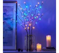 Set di 3 luci per esterni, per interni colorati, 60 LED, impermeabili