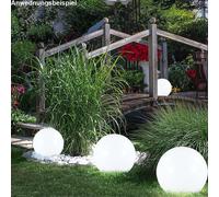 Set Di 3 Luci Solari LED Per Giardino Lampade A Sfera Da Esterno