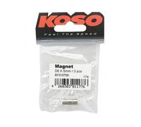 set di 3 magneti per tachimetro koso moto bf010700 / Ø6x5mm nuovo