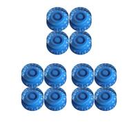 Set di 3 manopole di controllo blu in acrilico per volume e tono con parole bianche per chitarra LP