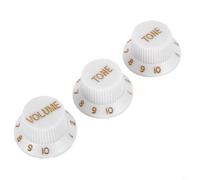 Set di 3 manopole di controllo per chitarra stile ST con 1 volume e 2 manopole in plastica per chitarra elettrica, compatibili con Strat Mod(A)