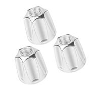 Set di 3 manopole per doccia Set di rimodellamento Valvole deviatore caldo freddo Trim Installazione semplice per vasche da bagno Rubinetto Maniglia Sostituzione Facile installazione Valvole doccia