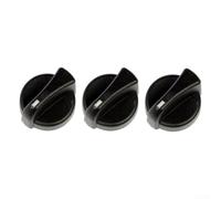 Set di 3 manopole per regolatore della ventola in ABS, OE 121-0001-000 | Materiale ABS ad alta resistenza, resistente al calore, durevole, design nero, 3 pezzi nella confezione
