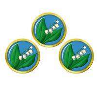 Set Di 3 Marker Per Palle Da Golf Lily Of The Valley