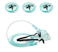 Set di 3 maschere per l'ossigeno standard estese per bambini, con tubo da 2 metri e fascia elastica regolabile, maschera respiratoria O2