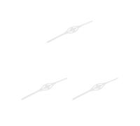 Set di 3 mascherine di ricambio in silicone per immersioni subacquee e snorkeling, L, trasparente