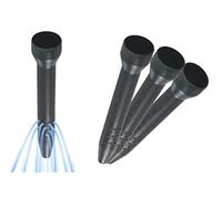 Set di 3 Maximex 7199003500 radice versatore, in plastica polipropilene, 5,5 x 30 x 5,5 cm, Nero