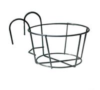 Set di 3 mensole in ferro per vasi da fiori per ringhiera per balcone, portico esterno e supporto per piante da giardino e supporti per fioriere per decorazioni domestiche