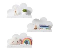 Set di 3 mensole sospese per la cameretta dei bambini 29,5x9,4x15 cm sospes | Mensole da muro per la cameretta dei bambini, per la camera delle ragazze, per il bagno, per l'angolo della casa, per la sala