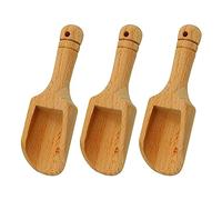 Set di 3 mini cucchiai in legno per sale da bagno, caramelle, miele, spezie, zucchero e tè in polvere Jagowa