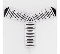 Set di 3 mini trappole per bassi "PULSE-mini" e una trappola cubica per bassi "TRICUB-Pulse" | Schiuma acustica fonoassorbente con piastra HDF laminata perforata | [PULSE-m+cubPuls | Plastica bianca]