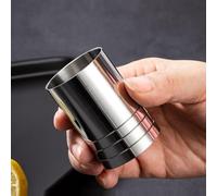 Set di 3 misurini in acciaio inox da 25 ml, 35 ml, 50 ml, per preparare cocktail (50 ml)