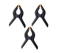 SET DI 3 MORSETTI MORSETTO STRETTOIO PINZA A MOLLA IN PLASTICA da 4" 110 mm