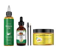 Set di 3 oli di batana per la crescita dei capelli Dr. Sebi, 156 ml, 118 ml e 60 ml, olio di batana biologico dell'Honduras