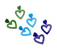 Set di 3 orecchini a forma di cuore e lacrime, comodi da indossare per donne alla moda, per la festa della mamma, regali speciali, Taglia unica, come descritto