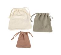 Set di 3 organizer essenziali per bambini, morbidi e testurizzati, con coulisse, per pannolini, giocattoli e uso quotidiano, soluzione multiuso per la conservazione della scuola materna