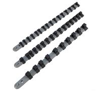 Set di 3 organizer per bussole, per prese da 10,2 cm, 3/8", 2,05 cm, organizer per attrezzi in plastica per officina e