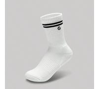 Set di 3 paia di calzini vintage a righe in cotone, morbidi, ventilati in mesh con logo jacquard adatti per allenamento, casual quotidiano Tagli UnicaTessuto