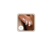 Set Di 3 Paia Di Orecchini A Cerchio Piccoli In Argento Sterling Per Donna, Orecchini Sovrapponibili Ipollergenici, Delicati Piccoli Stud Huggie Hoops Per Forature Multiple, Gioielli