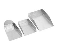 Set di 3 pale per gioielli in acciaio inossidabile, piccole, grandi, senza manico, per diamanti, perline, perle, pietre preziose, robuste e portatili, per la creazione di