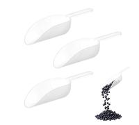 Set di 3 Palette Multiuso in Plastica - Utensile da Cucina per Farina, Ghiaccio, Cibo per Cani e Gatti - Spatola Adatta per Cucina e Ristorante