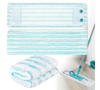 Set di 3 Panni di Ricambio Compatibili con Leifheit Profi XL Micro Duo / Cotton Plus Mop, Mocio Lavapavimenti in Microfibra, Adatto per Lavatrici, Rivestimento per Tutti i Tipi di Pavimento