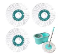 Set di 3 panni di ricambio per lavapavimenti Clean Twist Mop Testa di ricambio Clean Twist Mop Pulito Compatibile con Leifheit